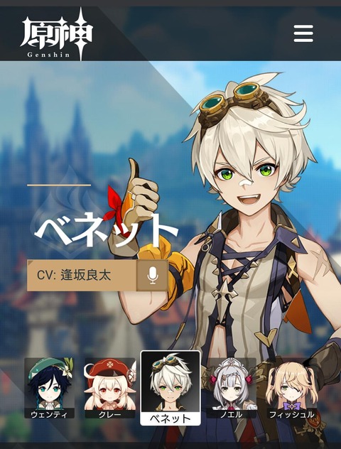 【原神】男主人公選んだ人いるの？