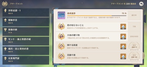 【原神】地脈やっと200クリアできたと思ったら先があった……