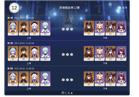 【原神】すげーな氷キャラばっかじゃん