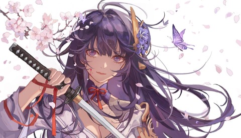 【原神】雷電ちゃんの絵をください