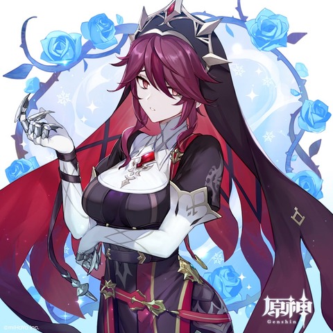 【原神】ロサリアさん、イラストにまで規制が入ってしまう…もう終わりだよこのゲーム