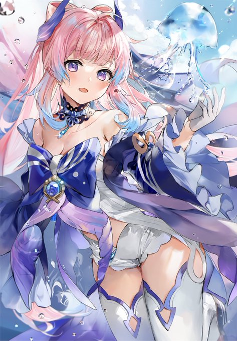 【原神】誕生日絵師ガチャに勝った心海ちゃん🥰