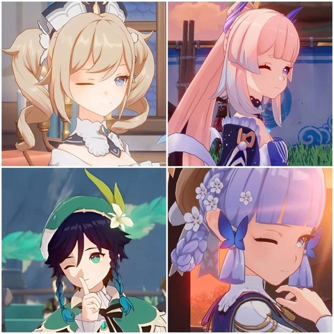 【原神】この中に一人だけ男の子がいます誰でしょう🤔
