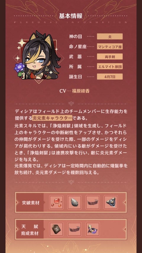 【原神】ディシアは恒常で勝手に凸が進むんだから弱くされて当たり前だわな