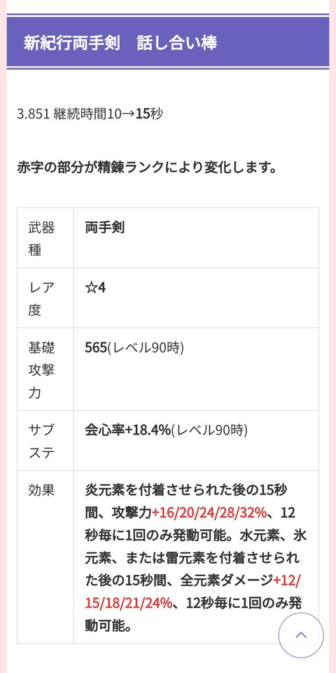 【原神リーク】新紀行武器の性能、やばい