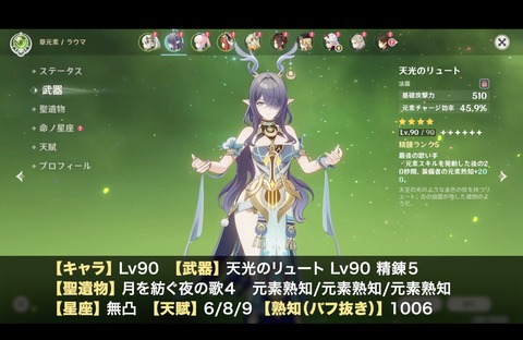 【原神】ラウマの先行リーク解説動画で新情報判明！草元素月開花サポーターか
